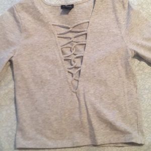 Open front shirt